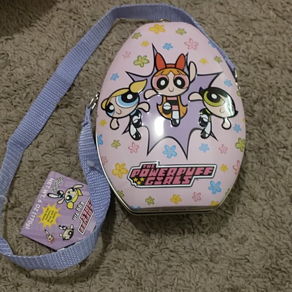 Powerpuff girls egg tin carrying case